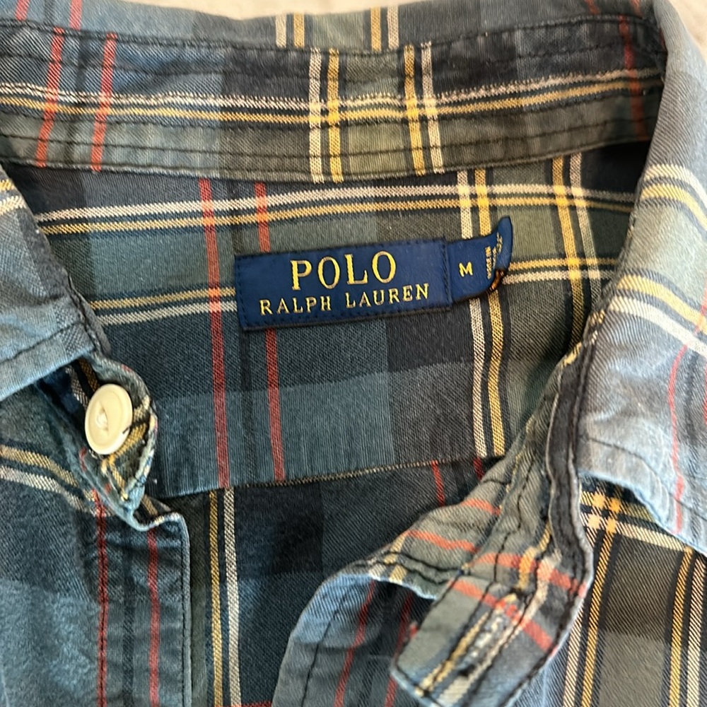Men’s Ralph Lauren Plaid Button Up - Picture 2 of 3